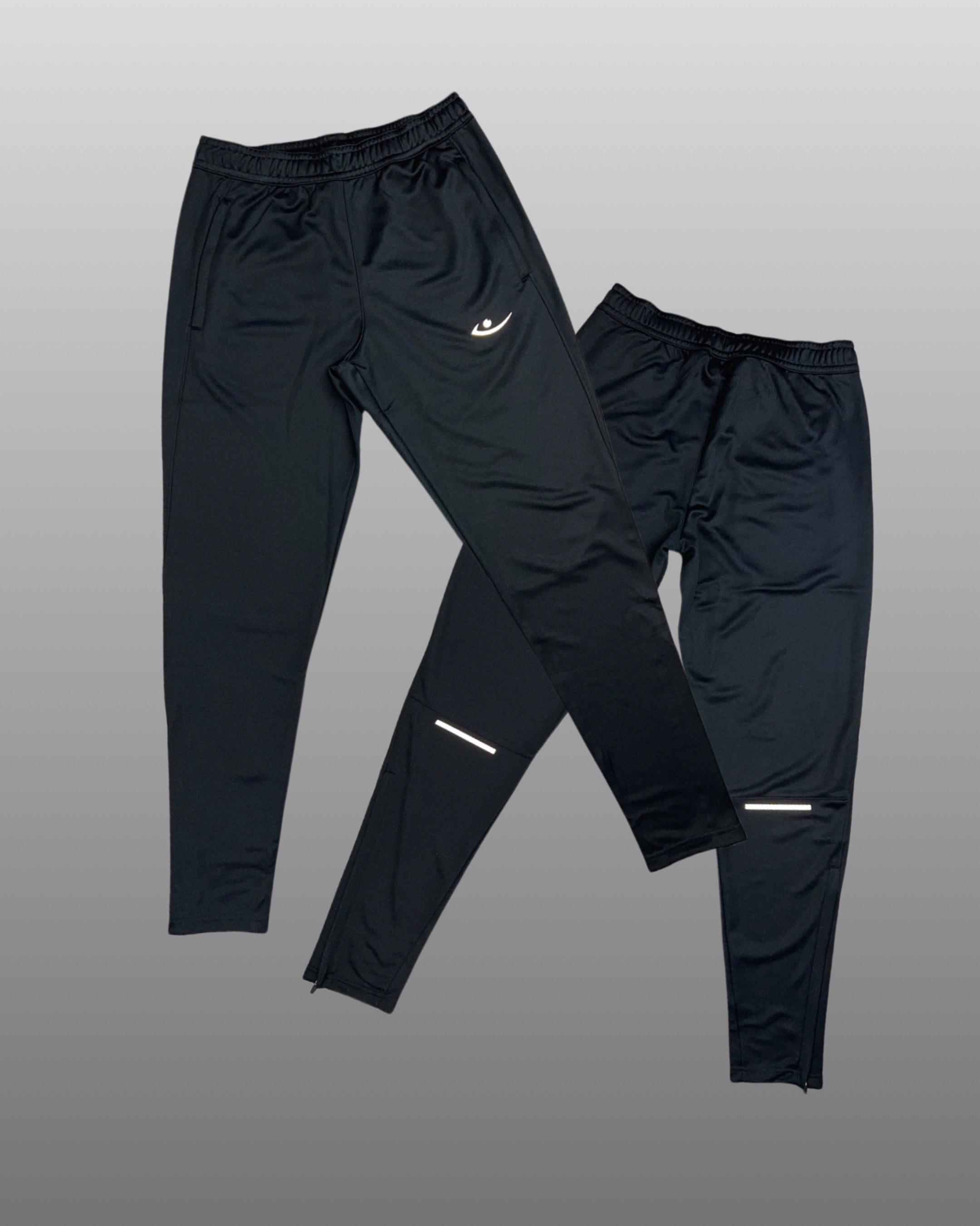 Black running hot sale pants